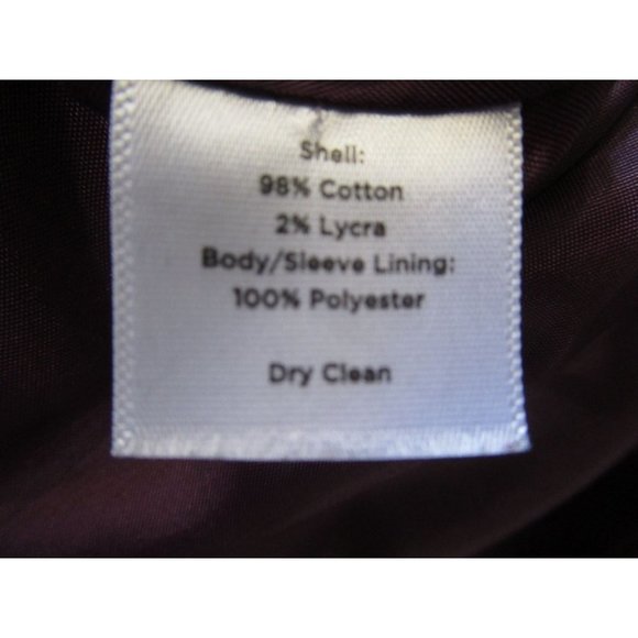 Talbots Purplish Burgundy Velvet Jacket NWOT 16P Fully Lined - Picture 11 of 12